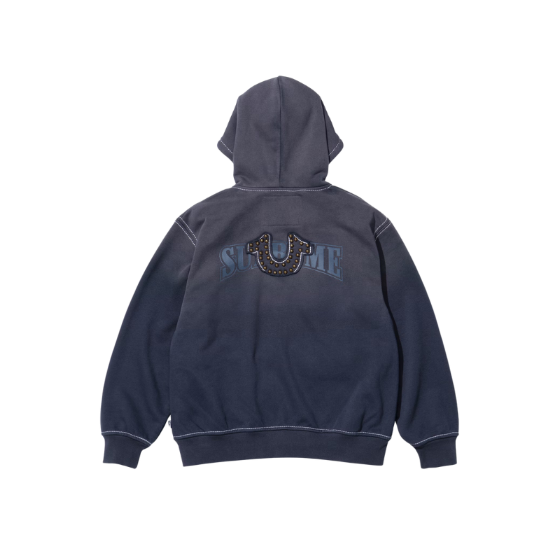 Zip Hoodie Navy | Supreme x True Religion