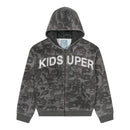 Zip Hoodie Face Camo Black | KidSuper