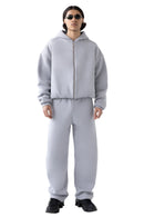 Zip Hoodie Stone Grey | Perplex