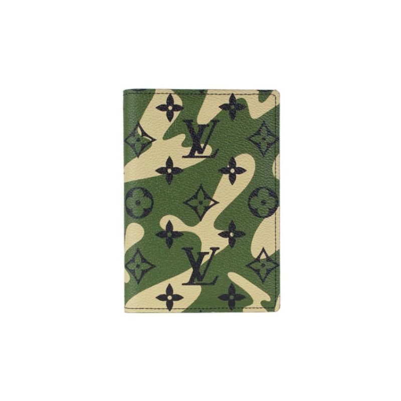 Louis Vuitton Takashi Murakami Camo Monogram Passport Cover