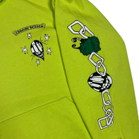 Hoodie Lime Green Link | Chrome Hearts x Matty Boy