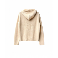 Two Way Zip Hoodie Cashmere | Maison Guava