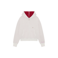 Zip Hoodie White Red | UNDEFINED 1999