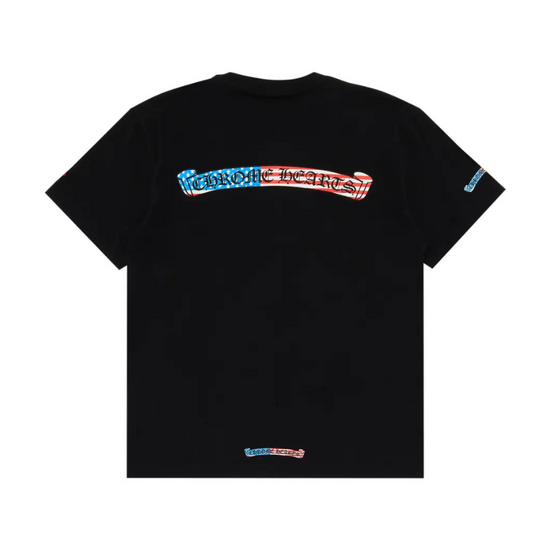 T-shirt Black USA Scroll | Chrome Hearts x Matty Boy