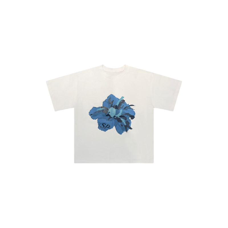 T-shirt White Flower Logo | StudioPolyvalent