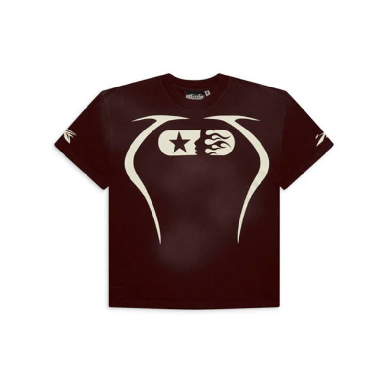 T-shirt Warm Up 7 on 7 Brown | Hellstar