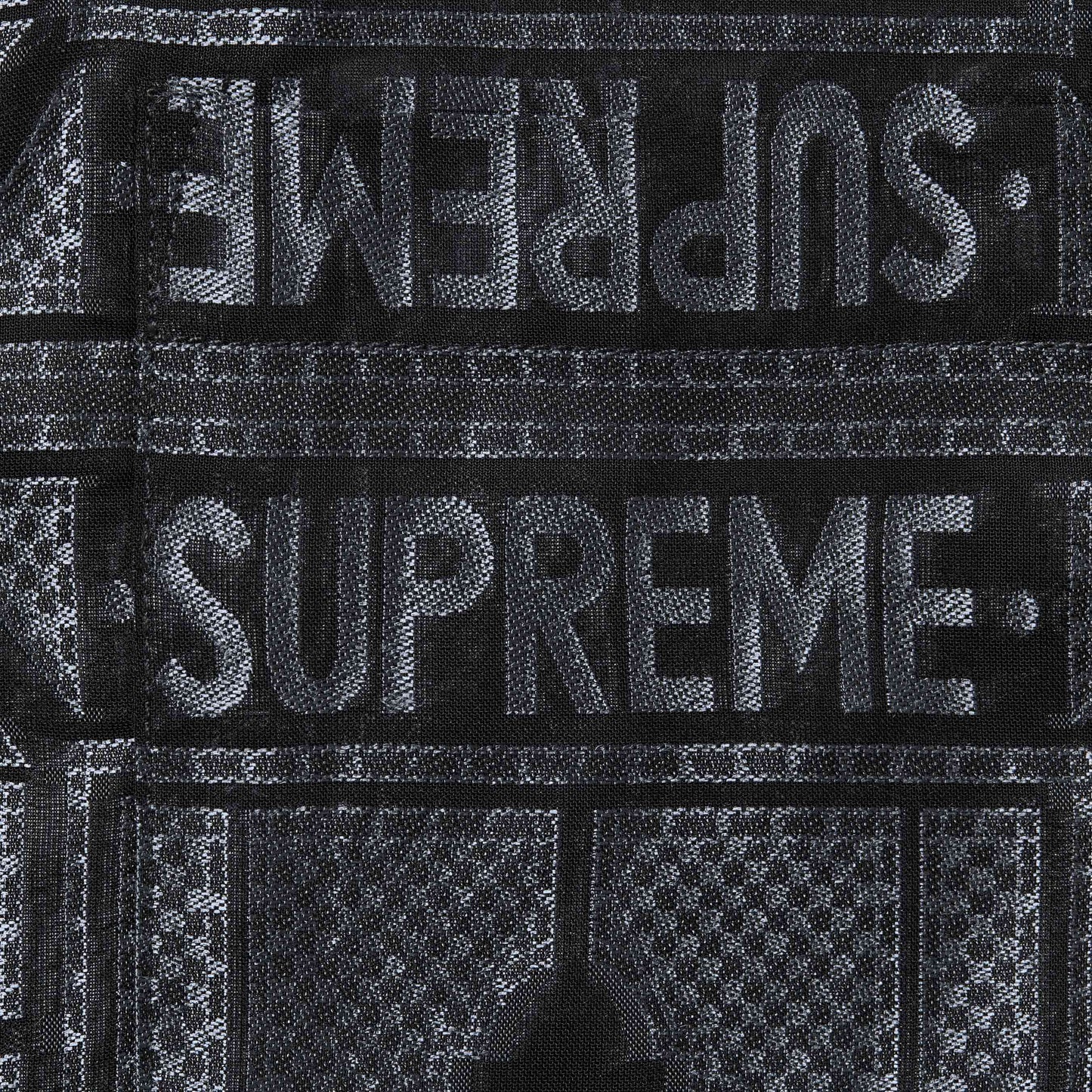 Supreme Tray Jacquard S/S Shirt Black