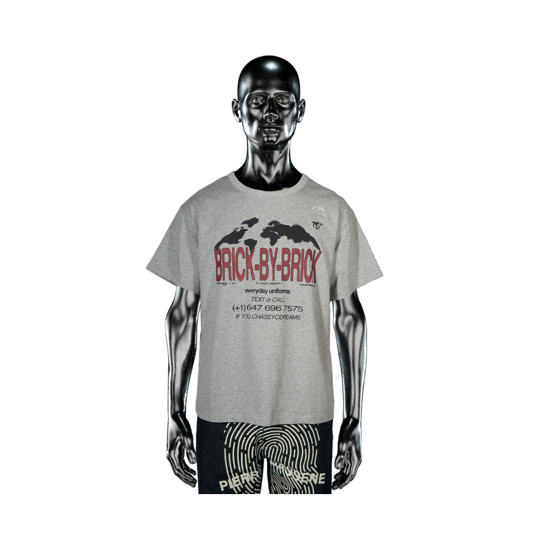 T-shirt Brick Hotline Heather Grey℗  | Pierre Bassene