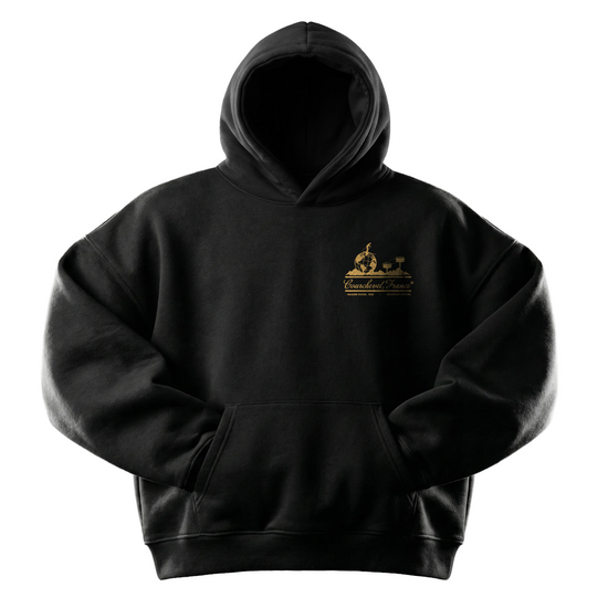Hoodie Black Courchevel 1850 | Maison Guava