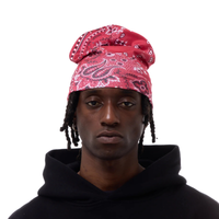 Beanie Big Skull  Red Bandana  | ABELA023