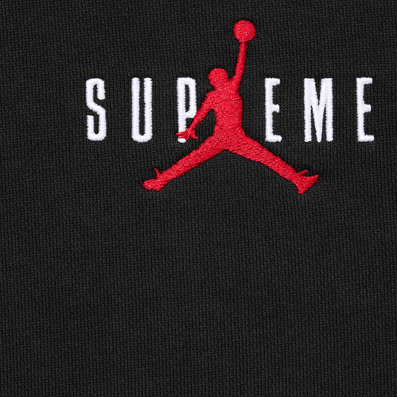 Hoodie SUPREME X Jordan Black