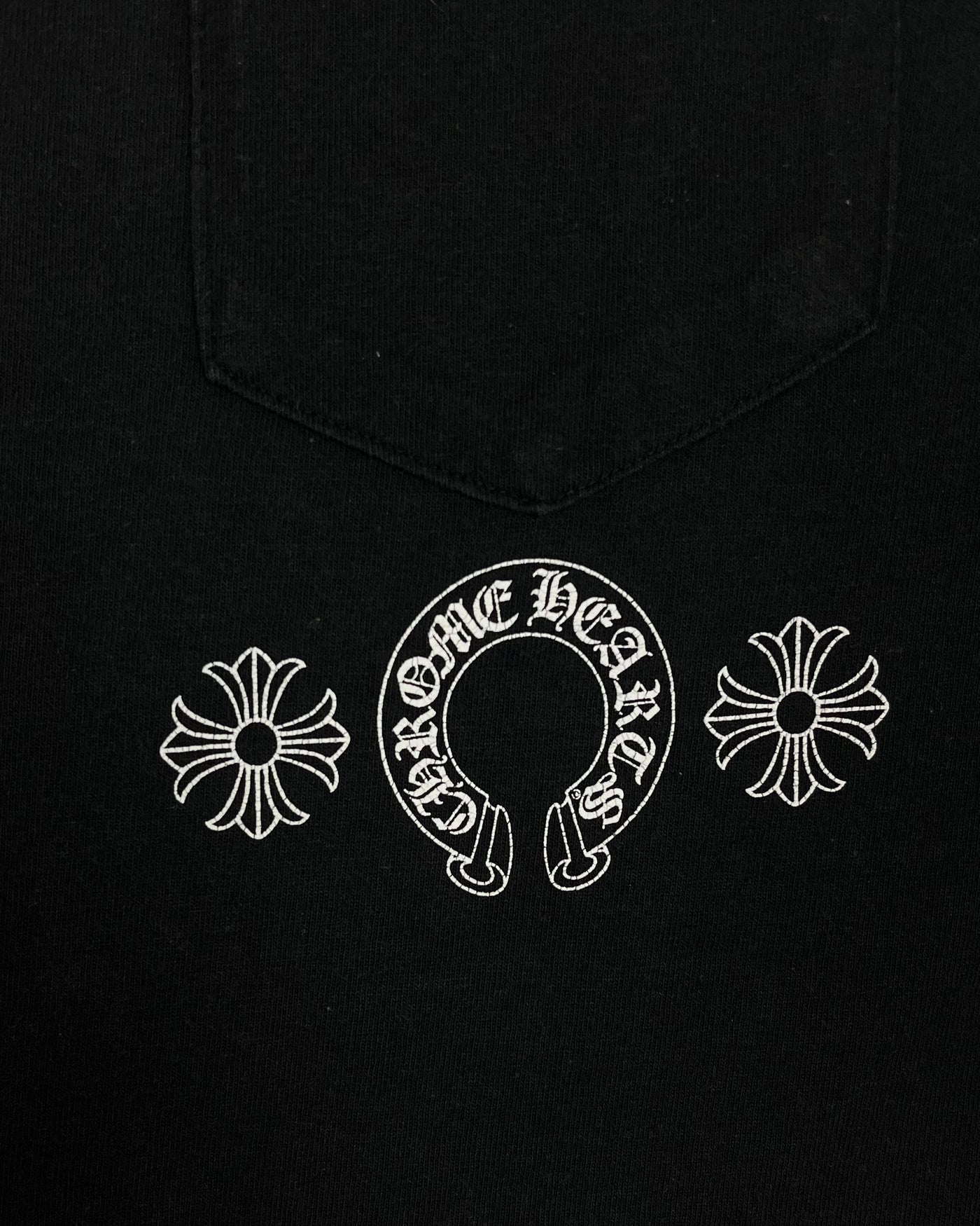 Chrome Hearts Black Cross Horseshoe Logo Tee (2)