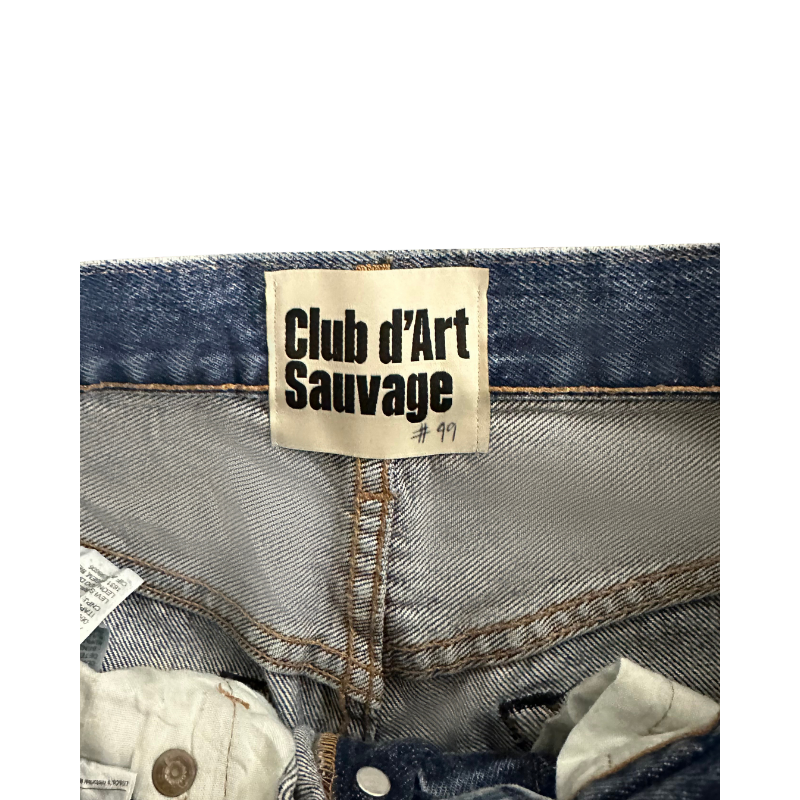 Jeans Worked Sashiko/Distressed Denim #99 | Club D'art Sauvage