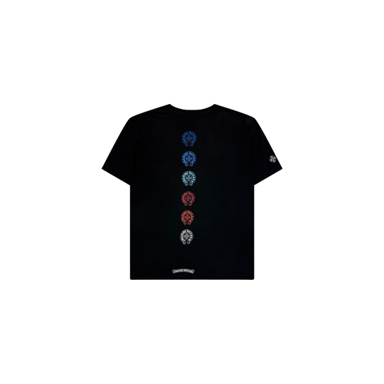 T-shirt Multi Colour Horseshoe Logo Black | Chrome Hearts