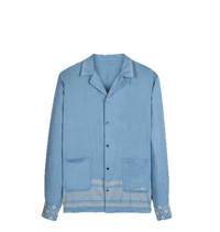 Shirt broderie blue  | Caleb