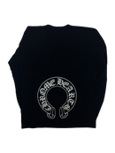 Longsleeve Black Horseshoe Floral Logo | Chrome Hearts