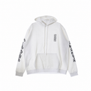 Hoodie Vertical Logo White  | Chrome Hearts