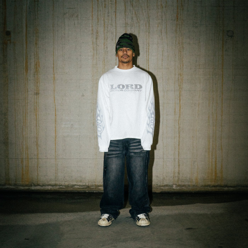 Longsleeve Flame White | Lord Culture