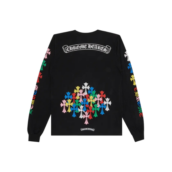Longsleeve Black Cemetery Cross Multicolor | Chrome Hearts