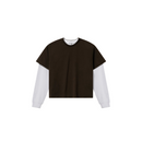 Longsleeve Mocca Brown / White | Perplex