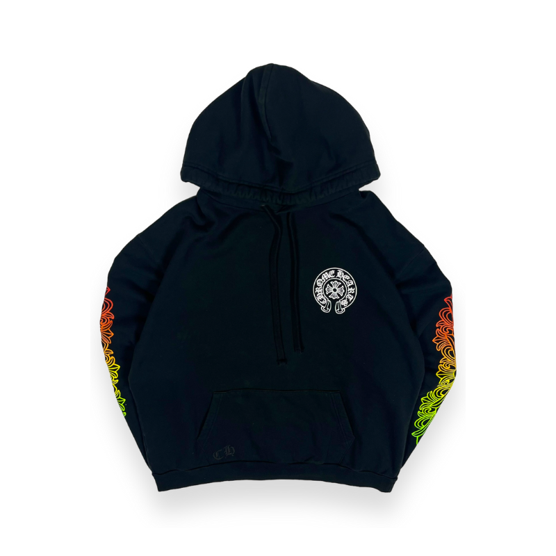 Hoodie Black Floral Gradient Made In Hollywood | Chrome Hearts  x Matty Boy