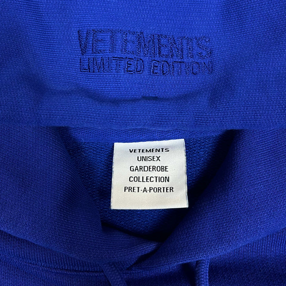 Hoodie  Blue Dolphins Heart Logo | Vetements