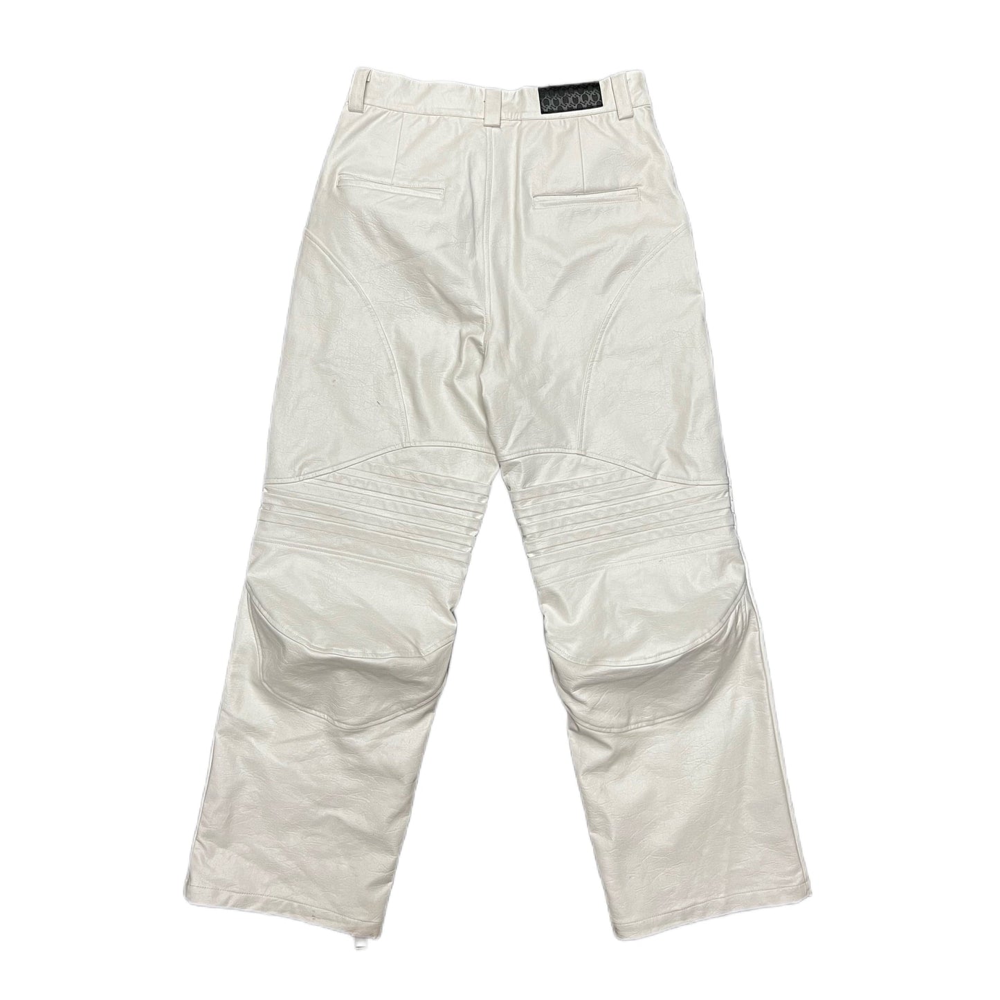 QAOS® Leather Pants QUIROZ in White