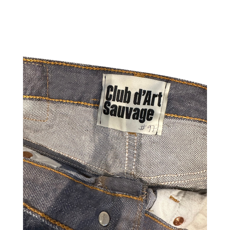 Jeans Worked Sashiko/Distressed Denim #98 | Club D'art Sauvage