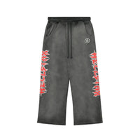 Joggers Stars Shine Graffiti Black Red | Hellstar