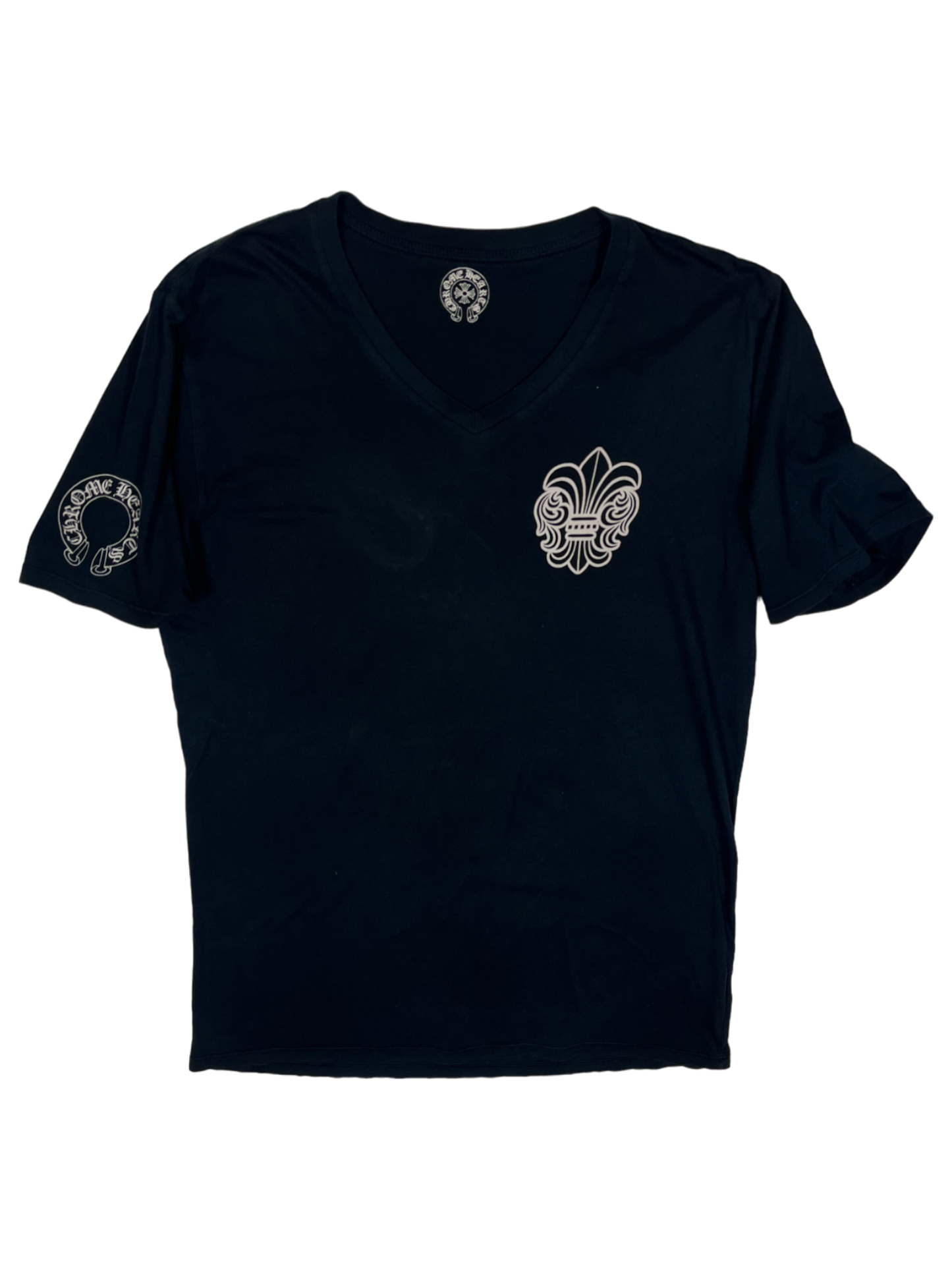 T-shirt Black V Neck  | Chrome Hearts