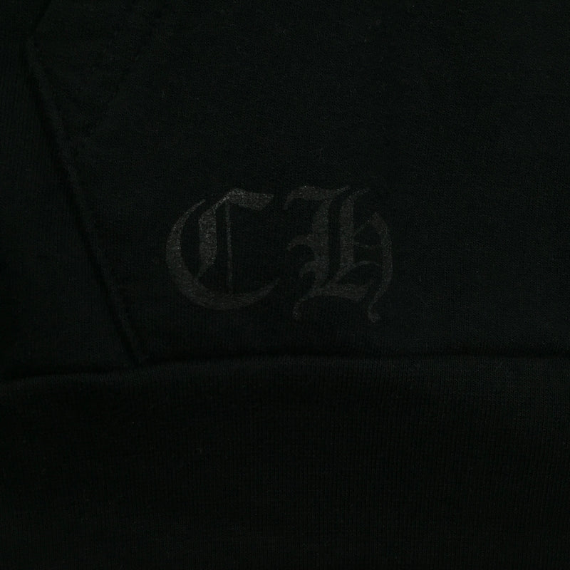 Chrome Hearts Black Spellout Vertical Logo Hoodie Vintage