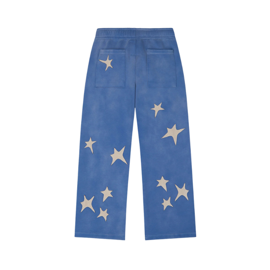 Joggers Stars Patchwork Blue  | KidSuper