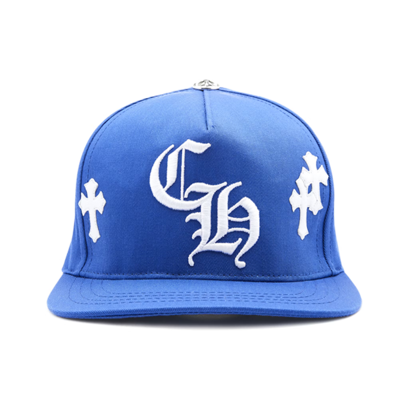 Chrome Hearts Cross Patch Baseball Hat Blue