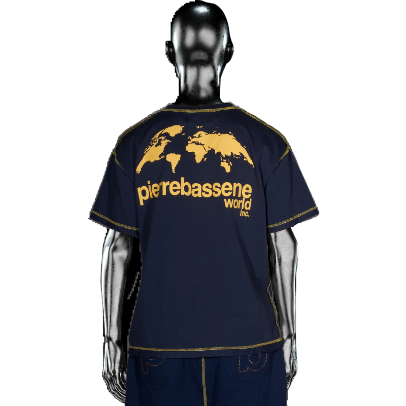 T-shirt Fingerprint Navy℗  | Pierre Bassene