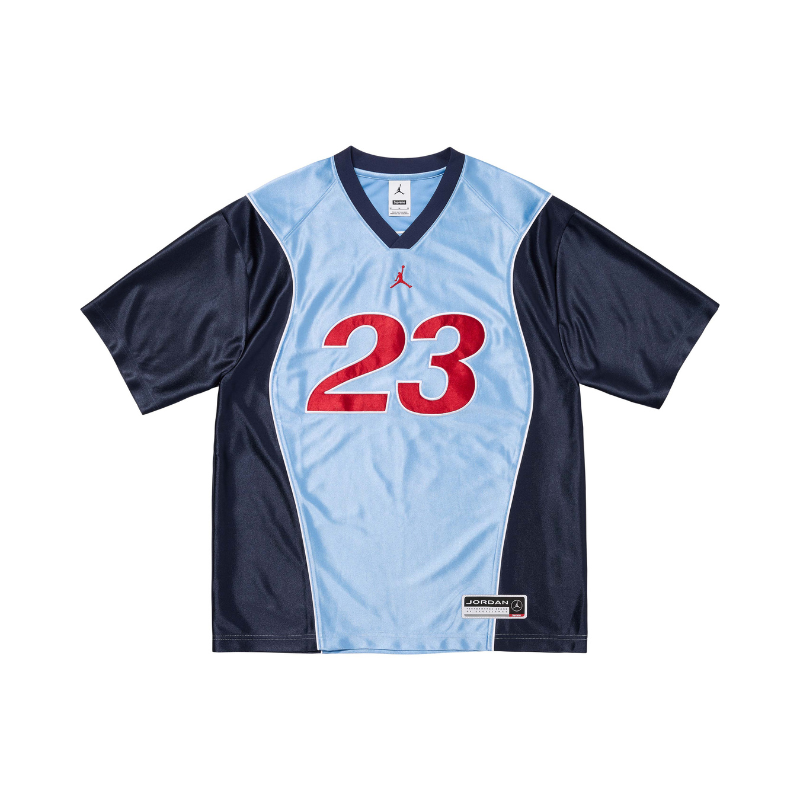 T-shirt Jersey Warm Up Blue | Supreme x Jordan