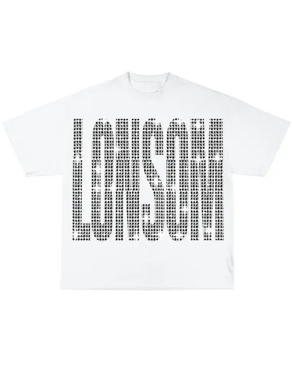 T-shirt Rhinestones White  | Lonsom