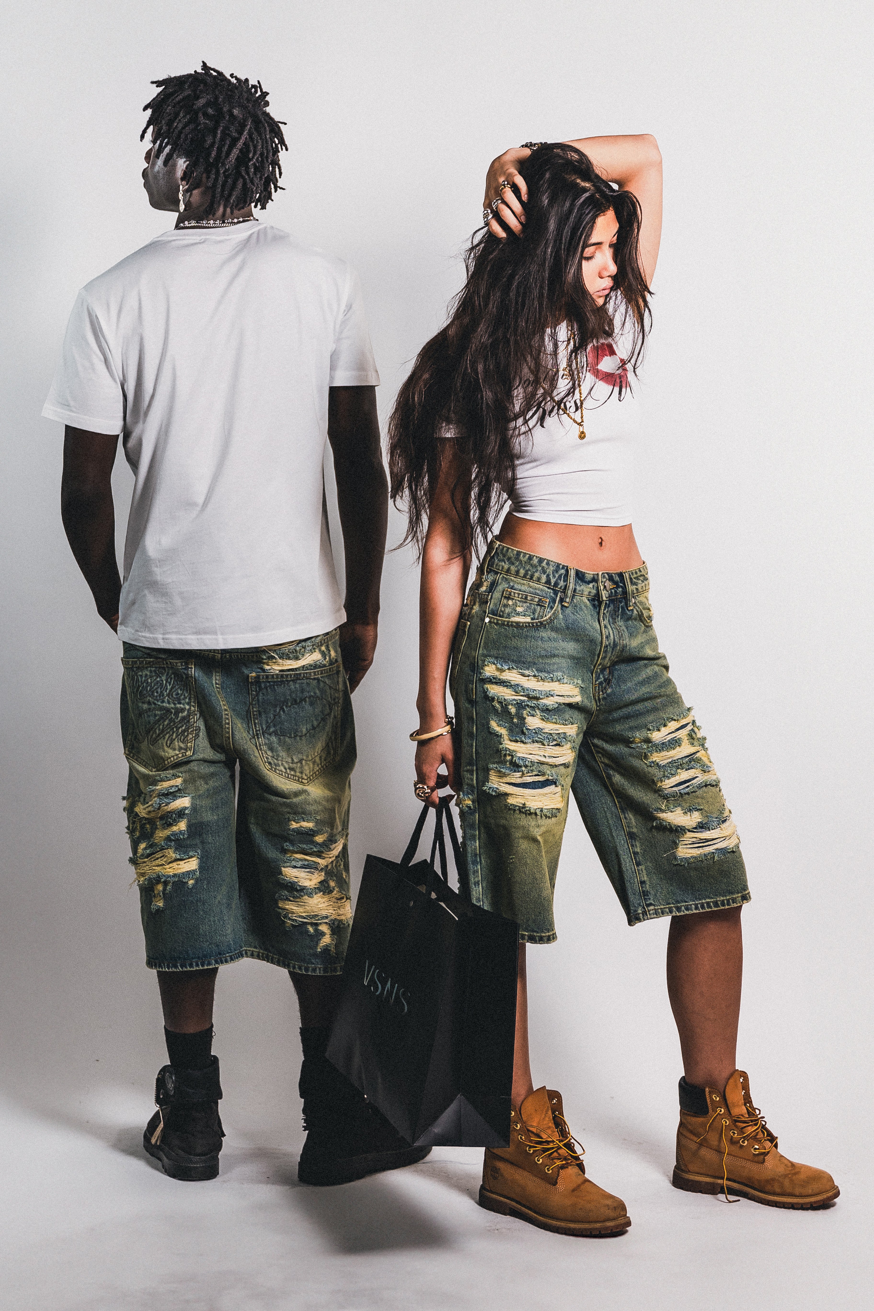 Denim Shorts Kiss Me Distressed  | VSNS