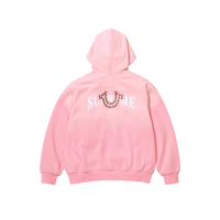 Zip Hoodie Pink | Supreme x True Religion