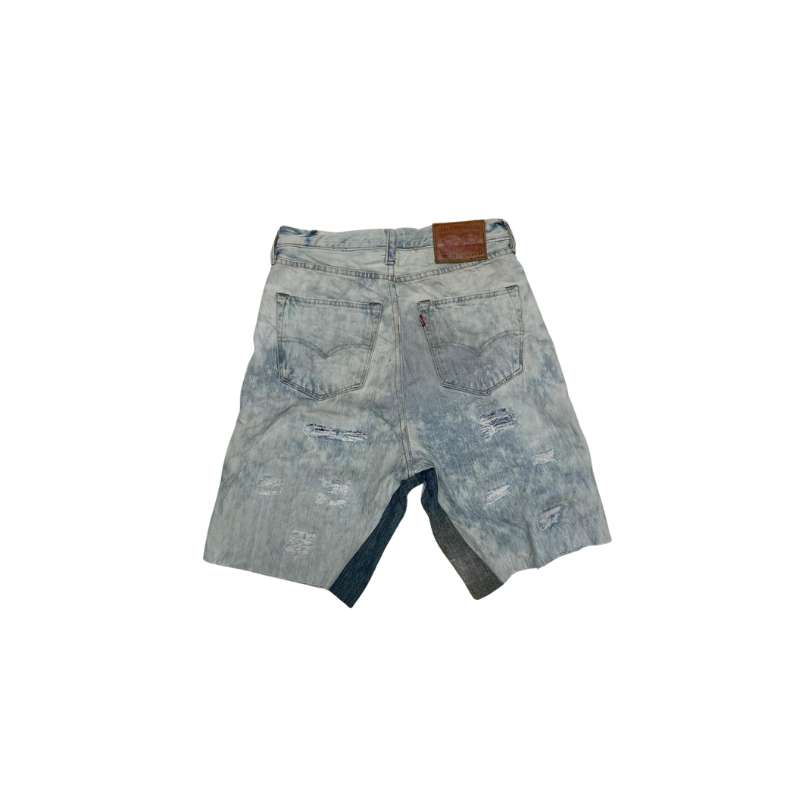 Short CLUB D'ART SAUVAGE faded blue patch