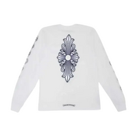 Longsleeve White Floral Cross | Chrome Hearts
