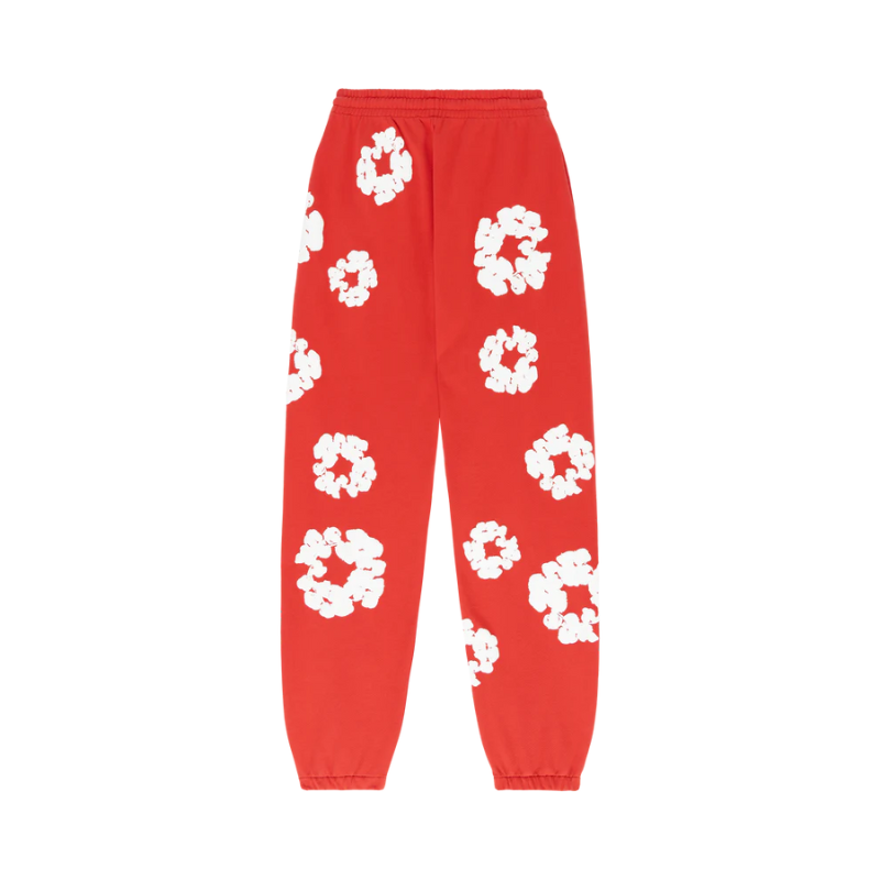 Joggers Cotton Wreath Red | Denim Tears