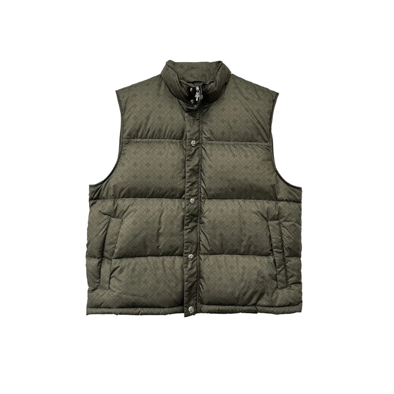 Puffer Olive Monogram Cross Pattern Down | Chrome Hearts, view 2