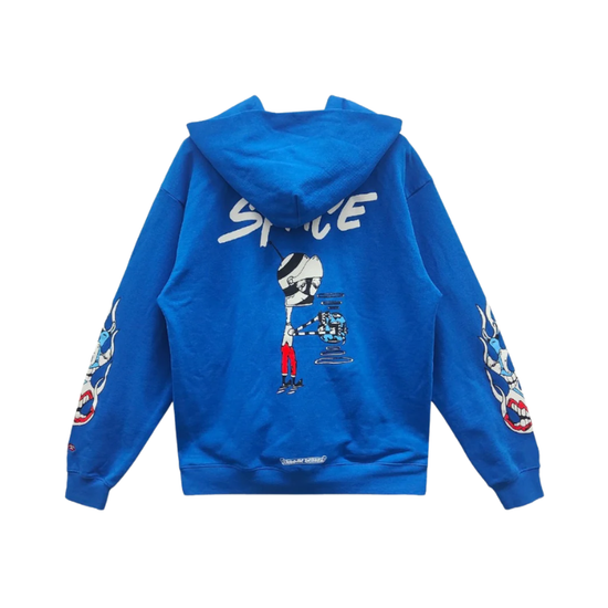 Hoodie Blue Space | Chrome Hearts x Matty Boy