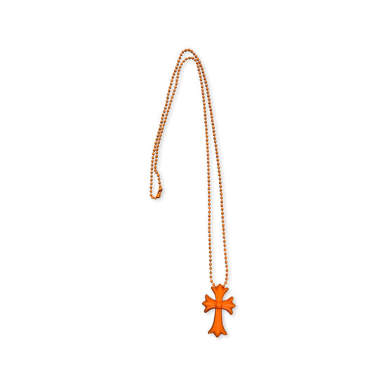 Necklace Silicone Cross Orange | Chrome Hearts