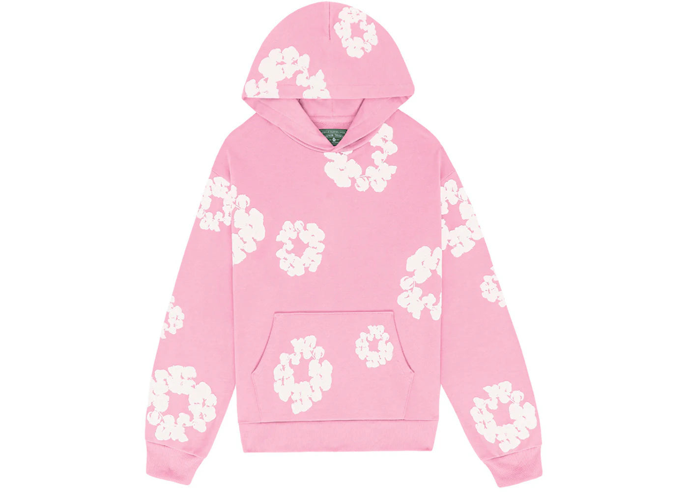 Hoodie Cotton Wreath Pink | Denim Tears