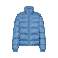 Puffer Oblique Jacquard Technique Sky Blue  | Dior