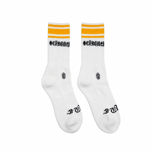 Socks White Yellow | Chrome Hearts