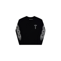 Crewneck Horseshoe Logo Black | Chrome Hearts