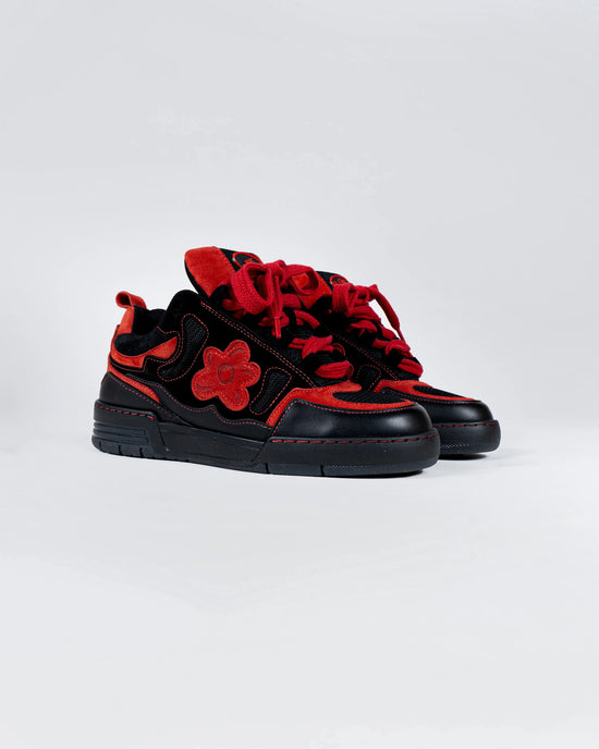 Hi-top Black Red Motor | Flower Instincts
