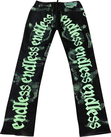 Jeans Vlone x Endless Denim 'Black/Green'